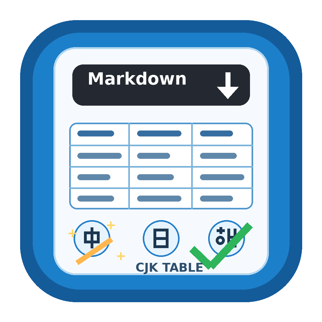 Markdown Formatter (CJK-aware tables)